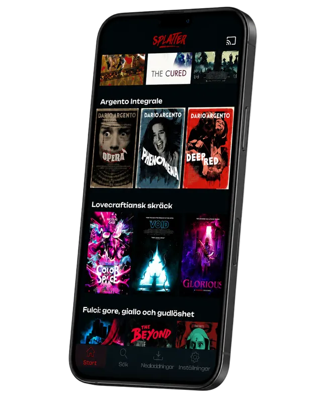 Splatter-appen på en mobil
